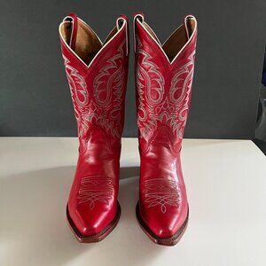 Red Nocona Cowboy boots - Leather Women's  9 1/2 B "Soft Ice Legacy"